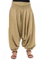 Sarouel elastique uni aladin sarwel indien vert pomme chine clair