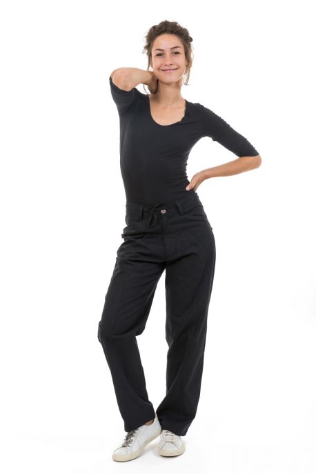 Pantalon noir mixte chic Zeox