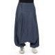 Sarouel jean denim femme fourche basse Haru