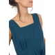 Combi sarouel femme chic fourche basse petrol blue Chala