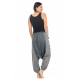 Sarouel bermuda long zen cool mixte noir gris Timroh