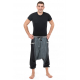 Sarouel bermuda long zen cool mixte noir gris Timroh