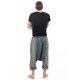 Sarouel bermuda long zen cool mixte noir gris Timroh