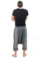 Sarouel bermuda long zen cool mixte noir gris Timroh