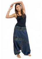 Sarouel femme jean denim extra doux et print full size
