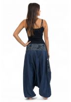 Sarouel femme jean denim extra doux et print full size