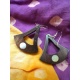 BO650 boucle d oreille bois et nacre