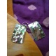 BO608 boucles d oreilles pawa rectangle