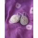 BO7001 Boucle d oreille os de buffle nepalais