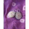 BO7001 Boucle d oreille os de buffle nepalais