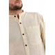 Chemise coton léger nepalais - boutons noix de coco