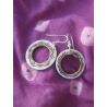 BO7002 Boucle d oreille os de buffle nepalais