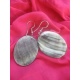 BO623 boucle d oreille nacre ovale