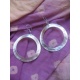 BO627 boucles d oreilles nacre grand anneau