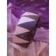 BR413 bracelet coco triangle marron et blanc