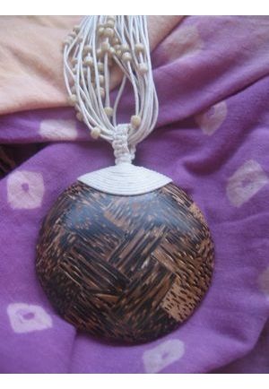 CO409 collier coco sombre rond certi de fils