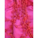 CO500 collier triple sautoir graine de Coprah rouge et PDV rouge
