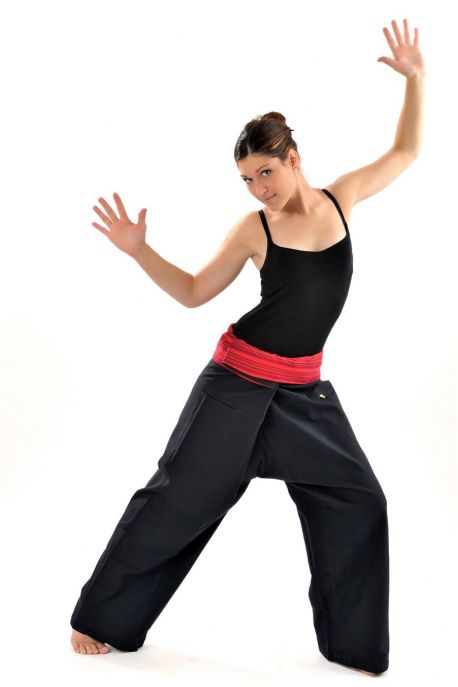 K1bis pantalon fisherman thai coton epais +10 couleurs
