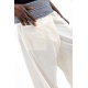 Pantalon Fisherman Thai Creme et bleu