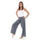 Pantalon fisherman gris