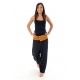 Pantalon Fisherman Thailande Noir rayure orange