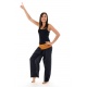 Pantalon Fisherman Thailande Noir rayure orange