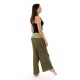 Pantalon Thai Fisherman vert et kaki