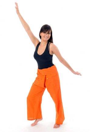 Pantalon Thai Fisherman orange