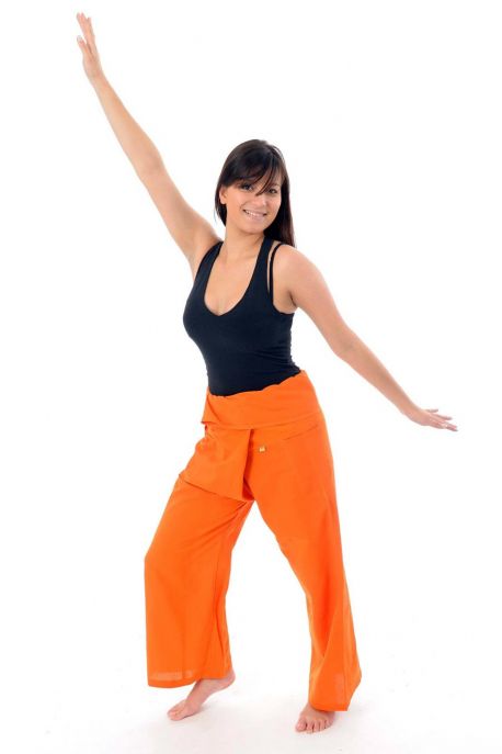 Pantalon Thai Fisherman orange