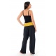 Pantalon Fisherman Thai noir rayure jaune soleil