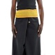 Pantalon Fisherman Thai noir rayure jaune soleil