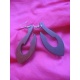 BO141 boucles d oreilles bois hamecon bois triple rond