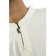 Chemise creme Gurung col mao