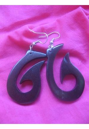 BO153 boucles d oreilles bois G