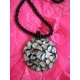 CO629 collier eclats de nacre et resine