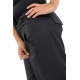 Pantalon hybride homme femme noir uni