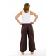 Pantalon ethnique marron-chocolat Herza