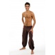 Pantalon ethnique marron-chocolat Herza