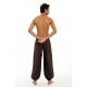 Pantalon ethnique marron-chocolat Herza