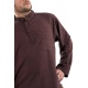 Chemise coton nepalais 3 boutons 1 poche