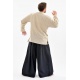 Chemise tibetaine homme ouverture laterale