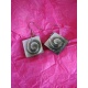 BO632 boucle d oreilles spirale carre