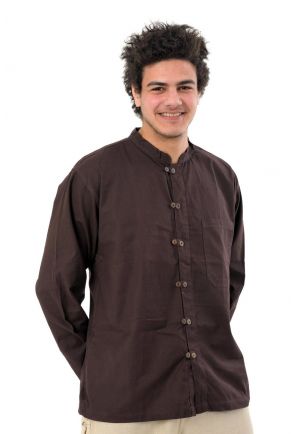 Chemise double bouton homme
