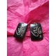 BO7026 Boucle d oreille os de buffle nepalais