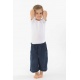 Pantalon enfant pur coton bio bleu marine