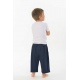 Pantalon enfant pur coton bio bleu marine