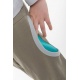 Pantalon sarouel enfant pur coton bio Kaki et turquoise
