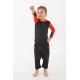 Pantalon sarouel enfant coton bio equitable Noir rouge