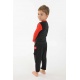 Pantalon sarouel enfant coton bio equitable Noir rouge