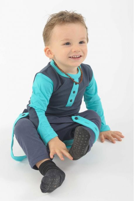 T shirt enfant coton bio coudieres manches longues